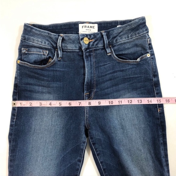 FRAME DENIM Le Crop Mini Boot Reverse Overlock Bottom, 27 - Picture 6 of 7